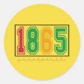 Sticker Rond Juneteenth - Histoire des Noirs (Devant)
