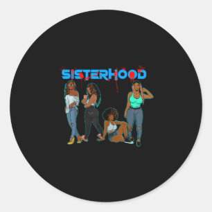 Sticker Rond Juneteenth sororité sœurs amies