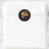 Sticker Rond Junetten Black King Pride African Nutritionfa (Sac)