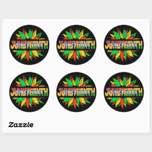 Sticker Rond Junetten Sunflower 1865 Émancipation clé africaine