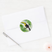 Sticker Rond Jungle Toucan (Enveloppe)