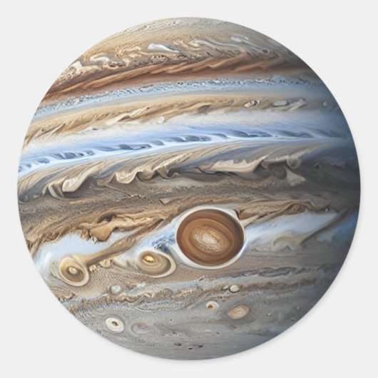 Sticker Rond Jupiter (Devant)
