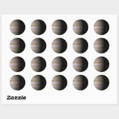 Sticker Rond Jupiter (Feuille)