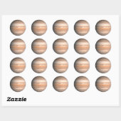 Sticker Rond Jupiter (Feuille)