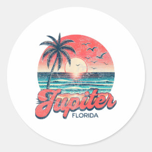 Sticker Rond Jupiter Floride _1 