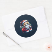 Sticker Rond Jupiter Jolly Old St. Nick Santa Claus Astrologie (Enveloppe)