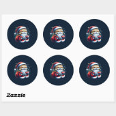 Sticker Rond Jupiter Jolly Old St. Nick Santa Claus Astrologie (Feuille)