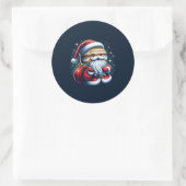 Sticker Rond Jupiter Jolly Old St. Nick Santa Claus Astrologie (Sac)