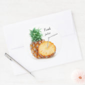 Sticker Rond Jus d'ananas (Enveloppe)