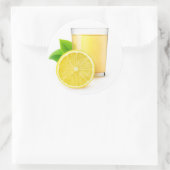Sticker Rond Jus de citron (Sac)