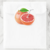 Sticker Rond Jus de pamplemousse (Sac)