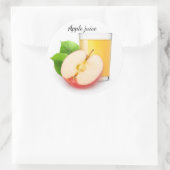 Sticker Rond Jus de pomme (Sac)