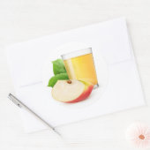 Sticker Rond Jus de pomme (Enveloppe)