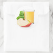 Sticker Rond Jus de pomme (Sac)