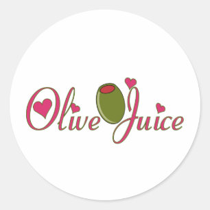 Sticker Rond Jus d'olive