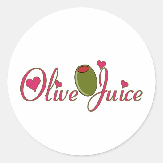 Sticker Rond Jus d'olive (Devant)