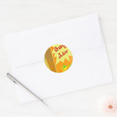 Sticker Rond Jus d'orange (Enveloppe)