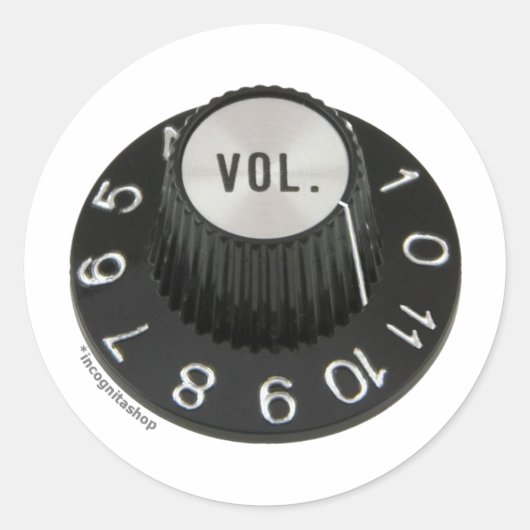 Sticker Rond Jusqu'à 11 (Pas de texte) (Devant)