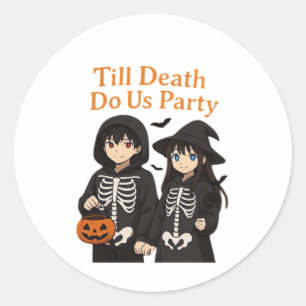 Sticker Rond Jusqu'à ce que la mort nous sépare – Couple d'Hall