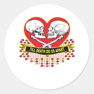 Sticker Rond Jusqu'à ce que la mort nous sépare Essentiel
