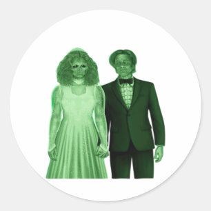 Sticker Rond Jusqu'à la mort faisons-nous partie de la concepti