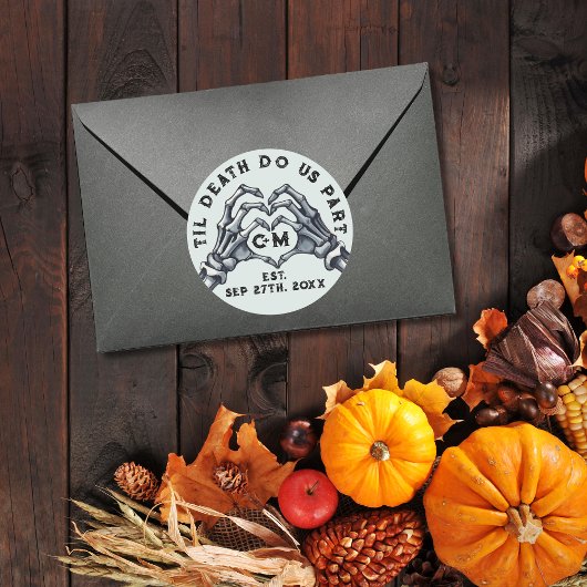 Sticker Rond Jusqu'à la mort faisons-nous partie de Skeletons M