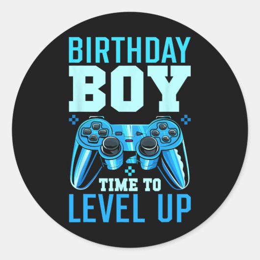 Sticker Rond Jusqu'à l'anniversaire Jeu de jumelage de garçons  (Devant)