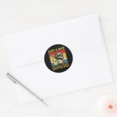 Sticker Rond Just A Dad Who Always Came Back Men Fathers Day Da (Enveloppe)