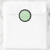 Sticker Rond Just Noté Vert (Sac)
