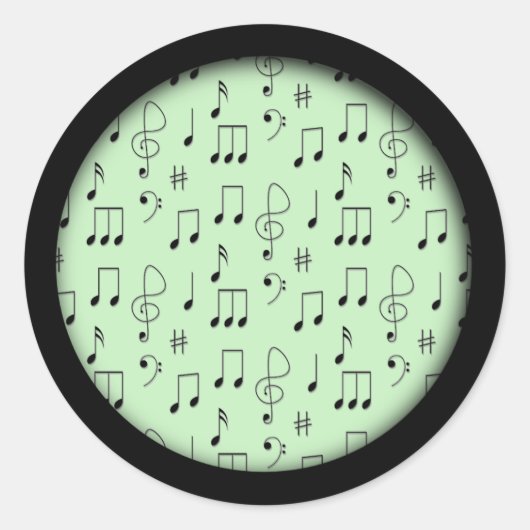 Sticker Rond Just Noté Vert (Devant)
