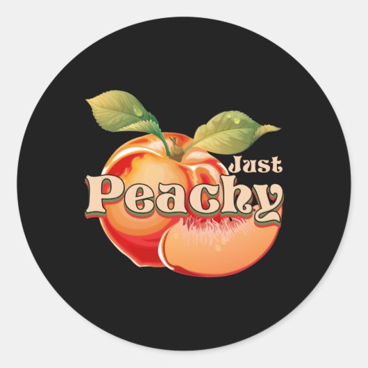 Sticker Rond Just Peachy (Devant)