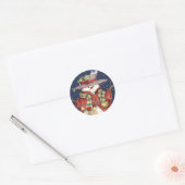 STICKER ROND JUSTE AMOUREUX (Enveloppe)
