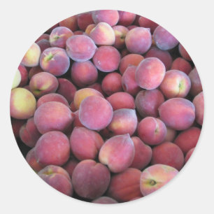 Sticker Rond Juste couleur pêche