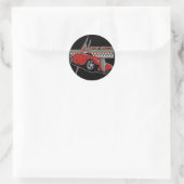 Sticker Rond Juste Cruisin Hot Rod (Sac)