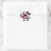 Sticker Rond Juste de la vache (Sac)