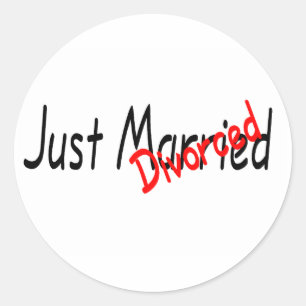 Sticker Rond Juste Divorcé