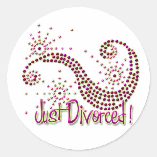 Sticker Rond Juste Divorcé