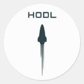 Sticker Rond Juste Hodl (Devant)