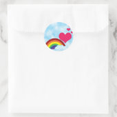 Sticker Rond Juste l'arc en ciel (Sac)