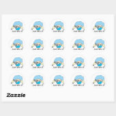 Sticker Rond Juste le tube (Feuille)
