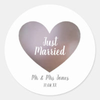 Juste marié perle et coeur pourpre
