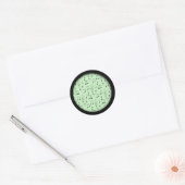 Sticker Rond Juste noté vert (Enveloppe)