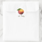 Sticker Rond Juste Peachy (Sac)