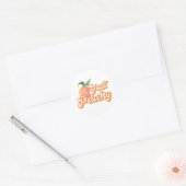 Sticker Rond Juste Peachy (Enveloppe)