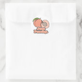 Sticker Rond Juste pêche hâtive (Sac)