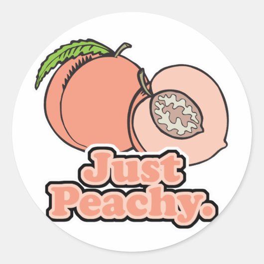 Sticker Rond Juste pêche hâtive (Devant)