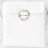 Sticker Rond Juste pour vous! (Sac)