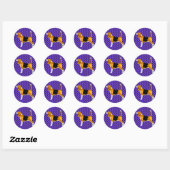 Sticker Rond Juste un Beagle (Feuille)