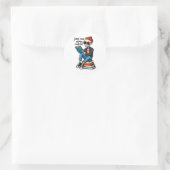 Sticker Rond Juste un chapitre de plus (Sac)