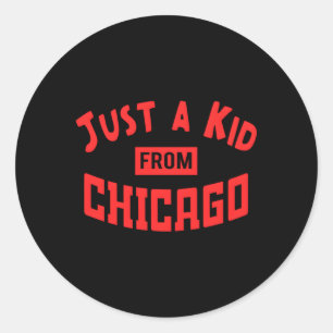 Sticker Rond Juste Un De Chicago